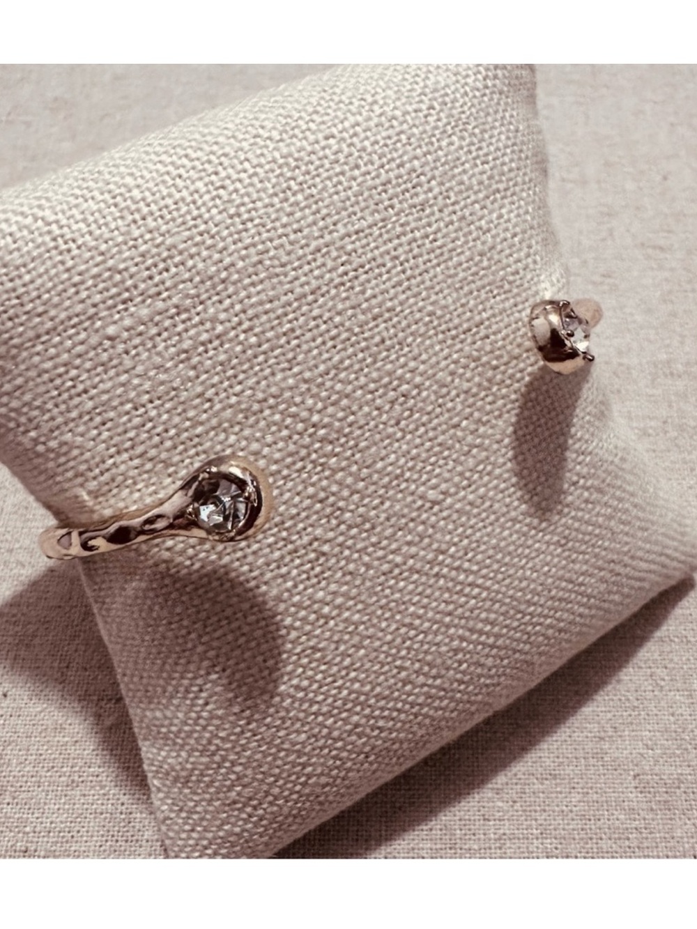 BaubleBar | Bracelet | BaubleBar Gold Cuff Bracelet with Crystal Stones